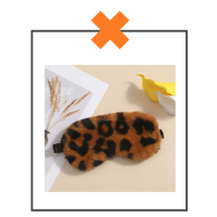 Slaapmasker leopard bruin